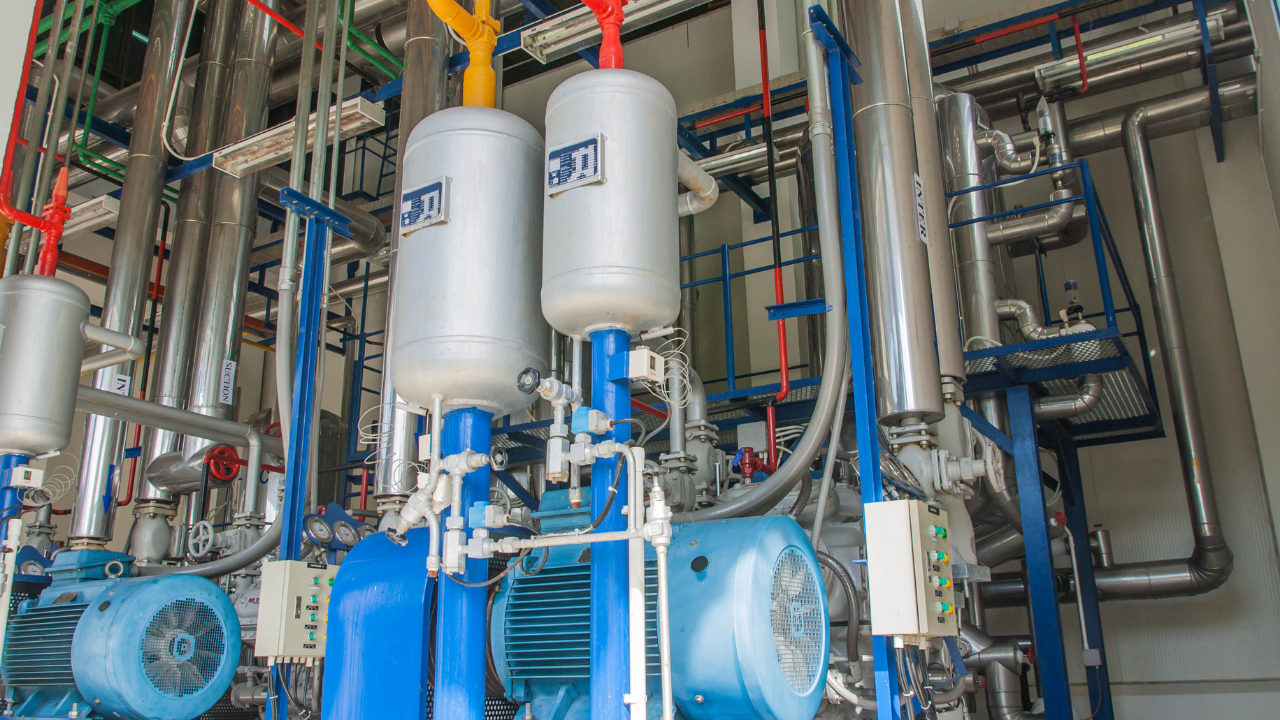 Stainless steel compression fittings used in high-pressure compressor lines